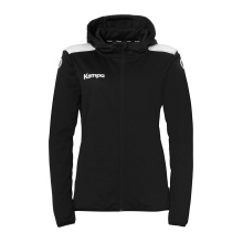 Kempa Kapuzenjacke Emotion 27 Full-Zip (angenehmes Tragegefül) schwarz/weiss Damen