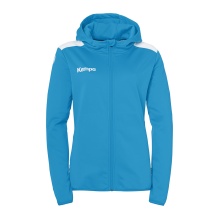 Kempa Kapuzenjacke Emotion 27 Full-Zip (angenehmes Tragegefül) kempablau/weiss Damen