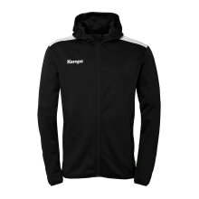 Kempa Kapuzenjacke Emotion 27 Full-Zip (angenehmes Tragegefül) schwarz/weiss Herren