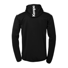 Kempa Kapuzenjacke Emotion 27 Full-Zip (angenehmes Tragegefül) schwarz/weiss Herren