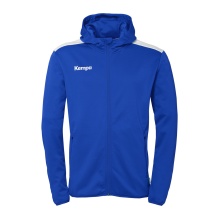 Kempa Kapuzenjacke Emotion 27 Full-Zip (angenehmes Tragegefül) royalblau/weiss Herren