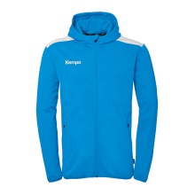 Kempa Kapuzenjacke Emotion 27 Full-Zip (angenehmes Tragegefül) kempablau/weiss Herren