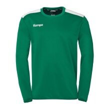 Kempa Sport-Langarmshirt Emotion 27 Training Top (100% Polyester) grün/weiss Herren