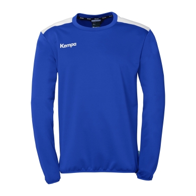 Kempa Sport-Langarmshirt Emotion 27 Training Top (100% Polyester) royalblau/weiss Herren