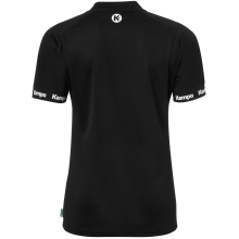 Kempa Sport-Shirt Wave 26 (100% Polyester) schwarz/anthrazit Damen