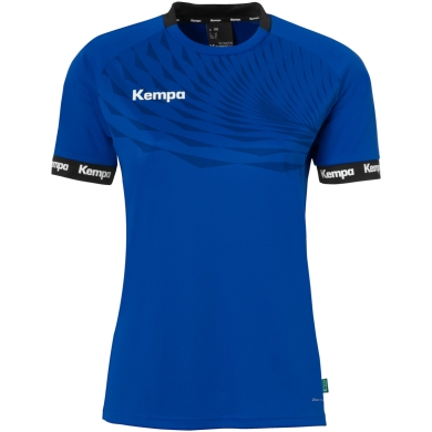 Kempa Sport-Shirt Wave 26 (100% Polyester) royalblau/marineblau Damen