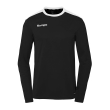 Kempa Sport-Langarmshirt Emotion 27 (100% Polyester) schwarz/weiss Herren