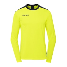 Kempa Sport-Langarmshirt Emotion 27 (100% Polyester) gelb/marineblau Herren