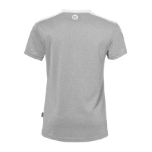 Kempa Sport-Shirt Emotion 27 (100% Polyester) grau/weiss Damen