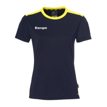 Kempa Sport-Shirt Emotion 27 (100% Polyester) marineblau/gelb Damen