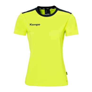 Kempa Sport-Shirt Emotion 27 (100% Polyester) gelb/marineblau Damen