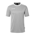 Kempa Sport-Tshirt Emotion 27 (100% Polyester) grau/weiss Herren