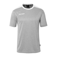 Kempa Sport-Tshirt Emotion 27 (100% Polyester) grau/weiss Herren