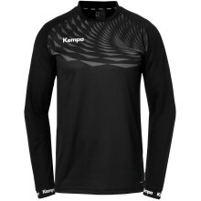 Kempa Sport-Langarmshirt Wave 26 (100% Polyester) schwarz Herren