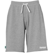 Kempa Freizeitshort (Sweatshorts) Core 26 - elastischer Bund mit Kordelzu - kurz grau Kinder