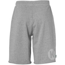 Kempa Freizeitshort (Sweatshorts) Core 26 - elastischer Bund mit Kordelzu - kurz grau Kinder