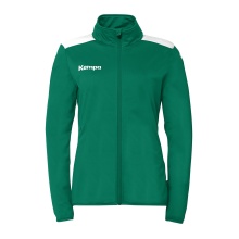 Kempa Trainingsjacke Emotion 27 (Full-Zip, 100% Polyester) grün/weiss Damen