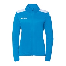 Kempa Trainingsjacke Emotion 27 (Full-Zip, 100% Polyester) kempablau/weiss Damen