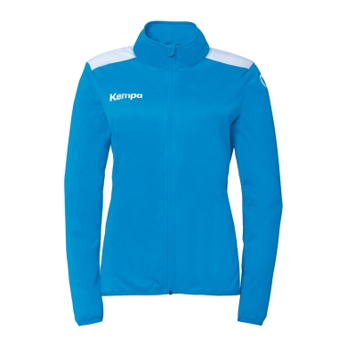 Kempa Trainingsjacke Emotion 27 (Full-Zip, 100% Polyester) kempablau/weiss Damen