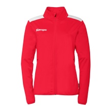 Kempa Trainingsjacke Emotion 27 (Full-Zip, 100% Polyester) rot/weiss Damen