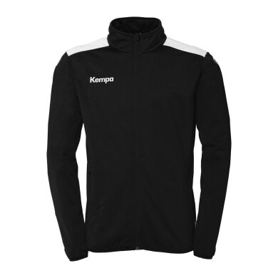 Kempa Trainingsjacke Emotion 27 (Full-Zip, 100% Polyester) schwarz/weiss Herren