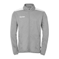 Kempa Trainingsjacke Emotion 27 (Full-Zip, 100% Polyester) grau/weiss Herren