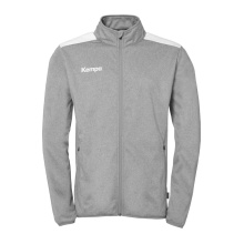 Kempa Trainingsjacke Emotion 27 (Full-Zip, 100% Polyester) grau/weiss Herren