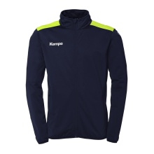 Kempa Trainingsjacke Emotion 27 (Full-Zip, 100% Polyester) marineblau/gelb Herren