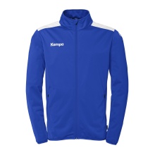 Kempa Trainingsjacke Emotion 27 (Full-Zip, 100% Polyester) royalblau/weiss Herren