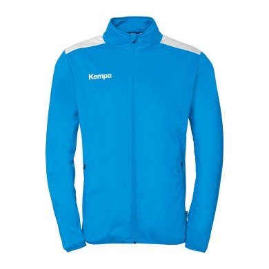 Kempa Trainingsjacke Emotion 27 (Full-Zip, 100% Polyester) kempablau/weiss Herren