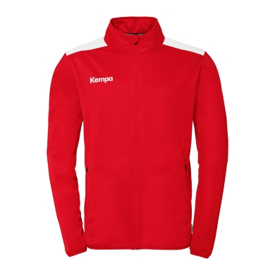 Kempa Trainingsjacke Emotion 27 (Full-Zip, 100% Polyester) rot/weiss Herren