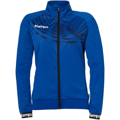 Kempa Trainingsjacke Wave 26 (100% Polyester, elastisch) royalblau/marineblau Damen