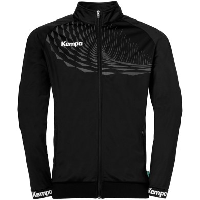 Kempa Trainingsjacke Wave 26 (100% Polyester, elastisch) schwarz/anthrazit Herren