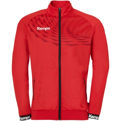 Kempa Trainingsjacke Wave 26 (100% Polyester, elastisch) rot/chilirot Herren