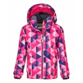 Killtec Winterjacke Viewy (winddicht, wasserdicht, Schneefang) pink/blau Kleinkinder