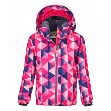 Killtec Winterjacke Viewy (winddicht, wasserdicht, Schneefang) pink/blau Kleinkinder