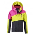 Killtec Winterjacke Viewy (winddicht, wasserdicht, Schneefang) neonpink/gelb Kleinkinder