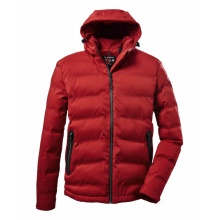 Killtec Steppjacke Kow 151 mit Kapuze - wasser- und windabweisend - rot Herren