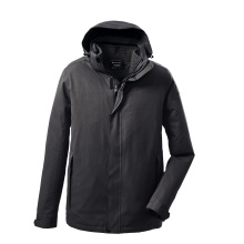 Killtec Winterjacke 3in1 mit abzippbarer Kapuze und einzippbarer Fleecejacke (wasser/winddicht) schwarz Herren