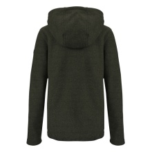 Killtec Strickfleecejacke Kow 200 mit Kapuze (warm, Midlayer) olivegrün Kinder