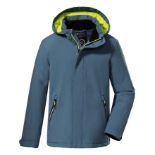 Killtec Winterjacke Kow 206 Daunenoptik mit Kapuze (wind- und wasserdicht, atmungsaktiv, PFC-frei) blaugrau Kinder