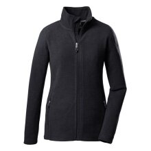 Killtec Fleecejacke FLC (Stehkragen, warm, weich) schwarz/melange Damen