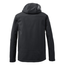 Killtec Softshelljacke mit abzippbarer Kapuze (Fleecefutter, wasserabweisend) schwarz Herren