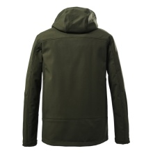 Killtec Softshelljacke mit abzippbarer Kapuze (Fleecefutter, wasserabweisend) dunkelolivgrün Herren