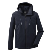 Killtec Softshelljacke mit abzippbarer Kapuze (Fleecefutter, wasserabweisend) navyblau Herren