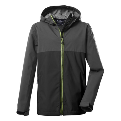 Killtec Softshelljacke KOS 219 (Kapuze, wind- und wasserabweisend) anthrazitgrau Jungen