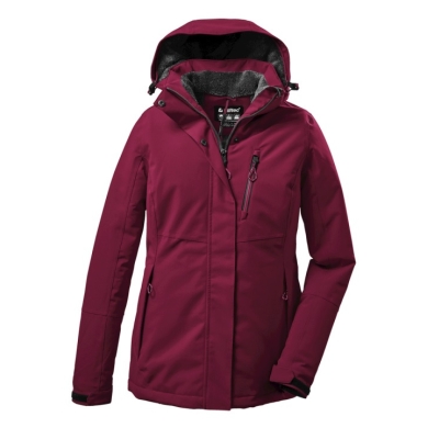 Killtec Winterjacke KOW 140 mit Kapuze (wasser- und winddicht) dunkel himbeere Damen