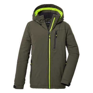 Killtec Winterjacke KOW 159 mit Kapuze (Funktionsjacke, wind- und wasserdicht) olivegrün Jungen