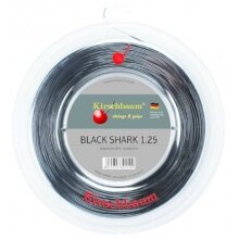 Kirschbaum Tennissaite Black Shark (Haltbarkeit+Spin) schwarz 200m Rolle