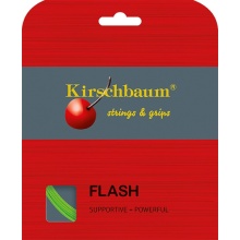 Kirschbaum Tennissaite Flash (Haltbarkeit+Power) lime 12m Set